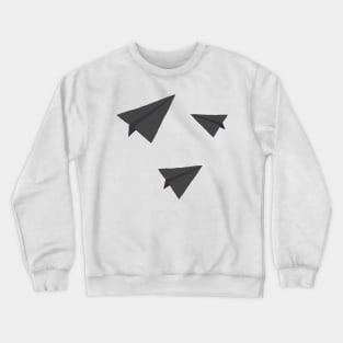 Paper Planes Sticker Pack Gray Crewneck Sweatshirt